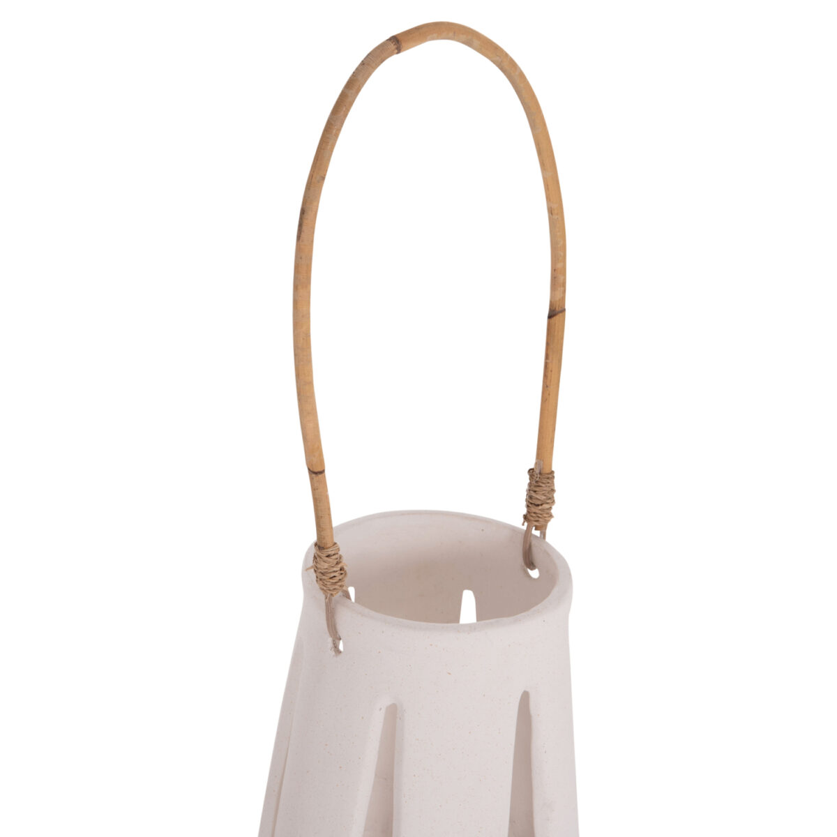 ΕΠΙΤΡΑΠΕΖΙΟ ΦΑΝΑΡΙ ERANTYL HM4696.02L ΛΕΥΚΟ FIBER CEMENT & ΧΕΡΟΥΛΙ RATTAN Φ17x27Yεκ. - Image 6