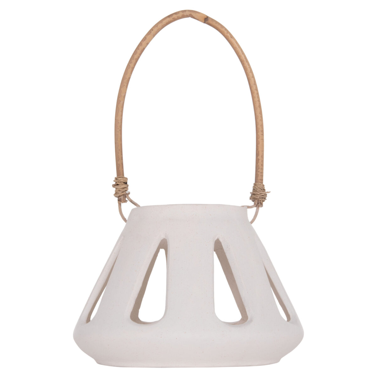 ΕΠΙΤΡΑΠΕΖΙΟ ΦΑΝΑΡΙ ERANTYL HM4696.02S ΛΕΥΚΟ FIBER CEMENT & ΧΕΡΟΥΛΙ RATTAN Φ25x17Yεκ. - Image 3