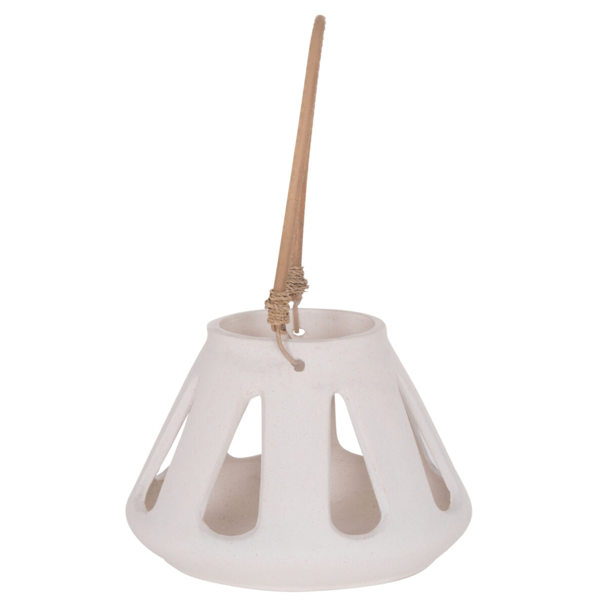 ΕΠΙΤΡΑΠΕΖΙΟ ΦΑΝΑΡΙ ERANTYL HM4696.02S ΛΕΥΚΟ FIBER CEMENT & ΧΕΡΟΥΛΙ RATTAN Φ25x17Yεκ. - Image 4