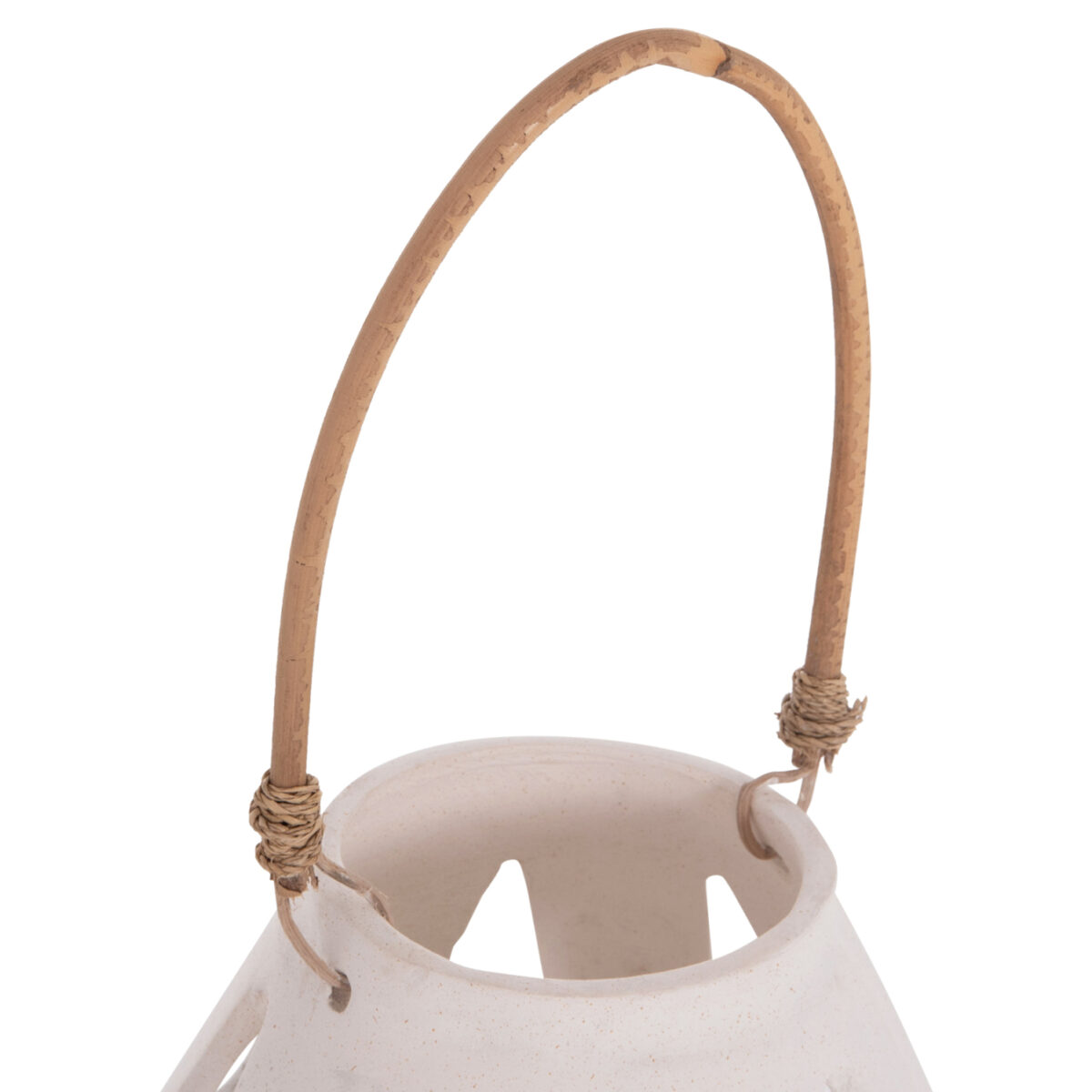 ΕΠΙΤΡΑΠΕΖΙΟ ΦΑΝΑΡΙ ERANTYL HM4696.02S ΛΕΥΚΟ FIBER CEMENT & ΧΕΡΟΥΛΙ RATTAN Φ25x17Yεκ. - Image 6