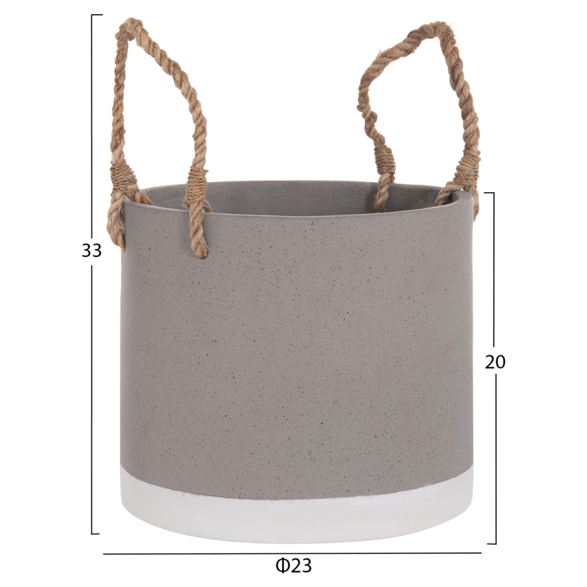 ΓΛΑΣΤΡΑ ΕΣ. ΧΩΡΟΥ ΣΕΙΡΑ TRYLL HM4690S FIBER CEMENT ΓΚΡΙ & ΣΧΟΙΝΙ Φ23x20Υεκ. - Image 2