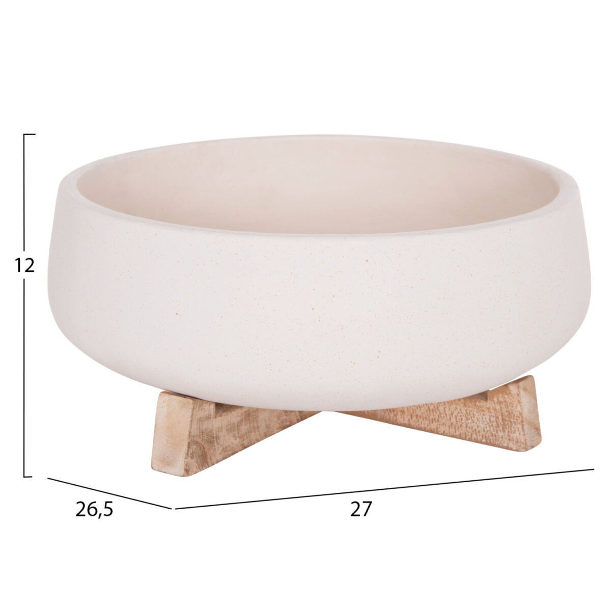 ΓΛΑΣΤΡΑ ΕΣ.ΧΩΡΟΥ FRELLO HM4674.02M ΛΕΥΚΟ FIBER CEMENT--TEAK ΒΑΣΗ 27x26,5x12Υεκ. - Image 2