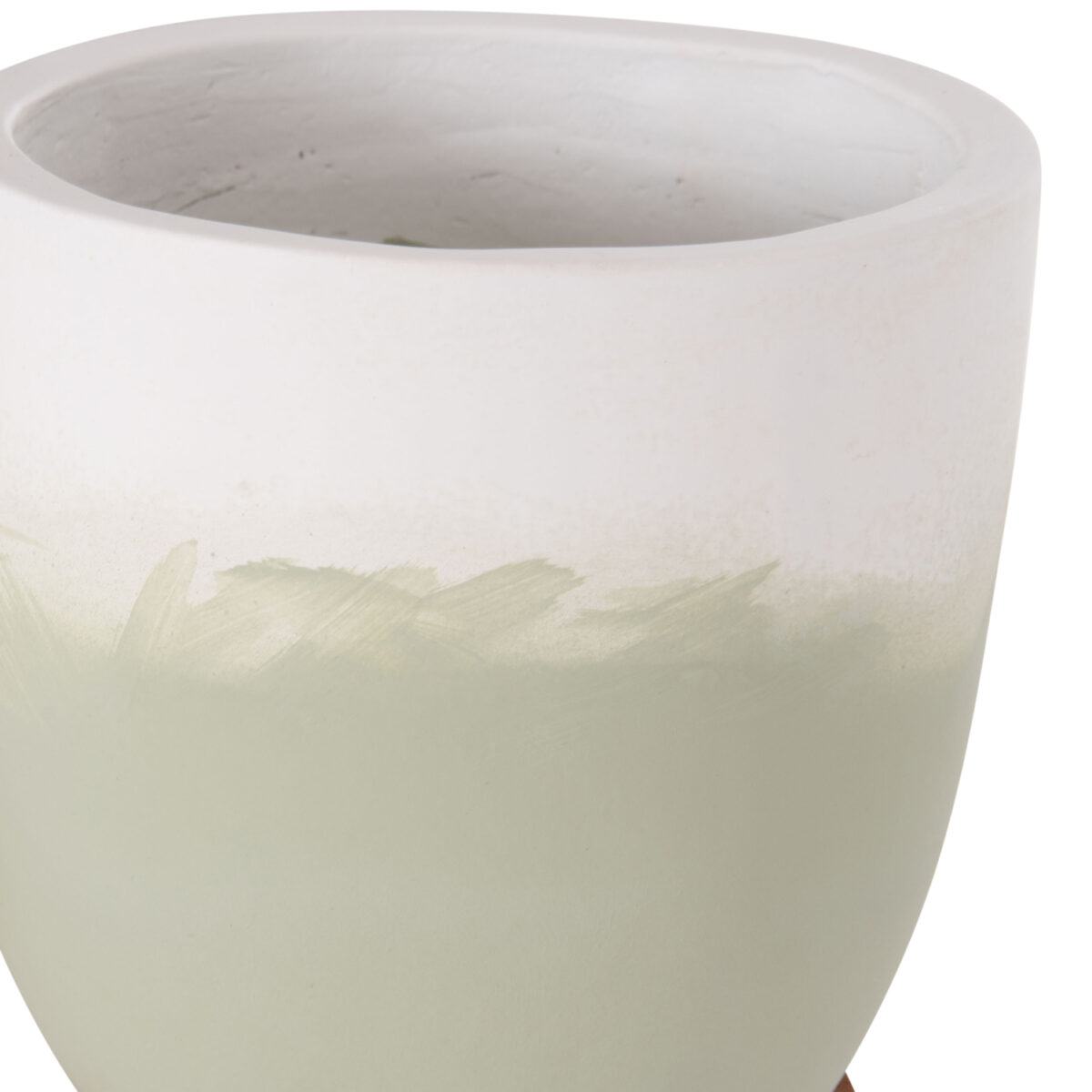 ΓΛΑΣΤΡΕΣ ΣΕΤ 2ΤΜΧ SEON HM4686.09 TERRACOTTA ΣΕ ΛΕΥΚΟ & ΠΡΑΣΙΝΟ--TEAK ΒΑΣΗ - Image 10