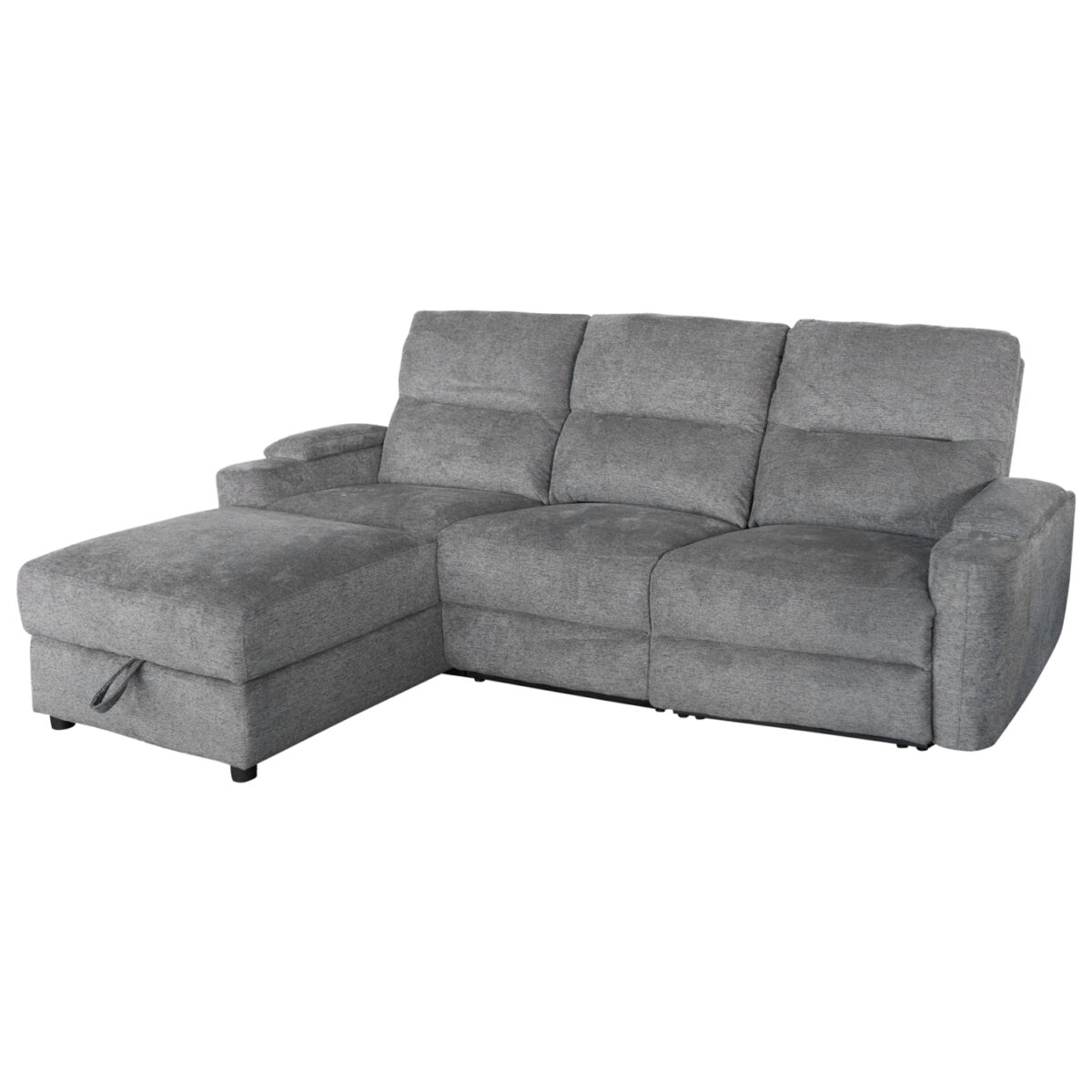 ΚΑΝΑΠΕΣ ΑΡΙΣΤΕΡΗ ΓΩΝΙΑ SYNTHIA HM3308.03L ΑΝΑΚΛΙΣΗ & ΑΠΟΘ.ΧΩΡΟΣ--ΓΚΡΙ 246x159x97Υεκ - Image 3