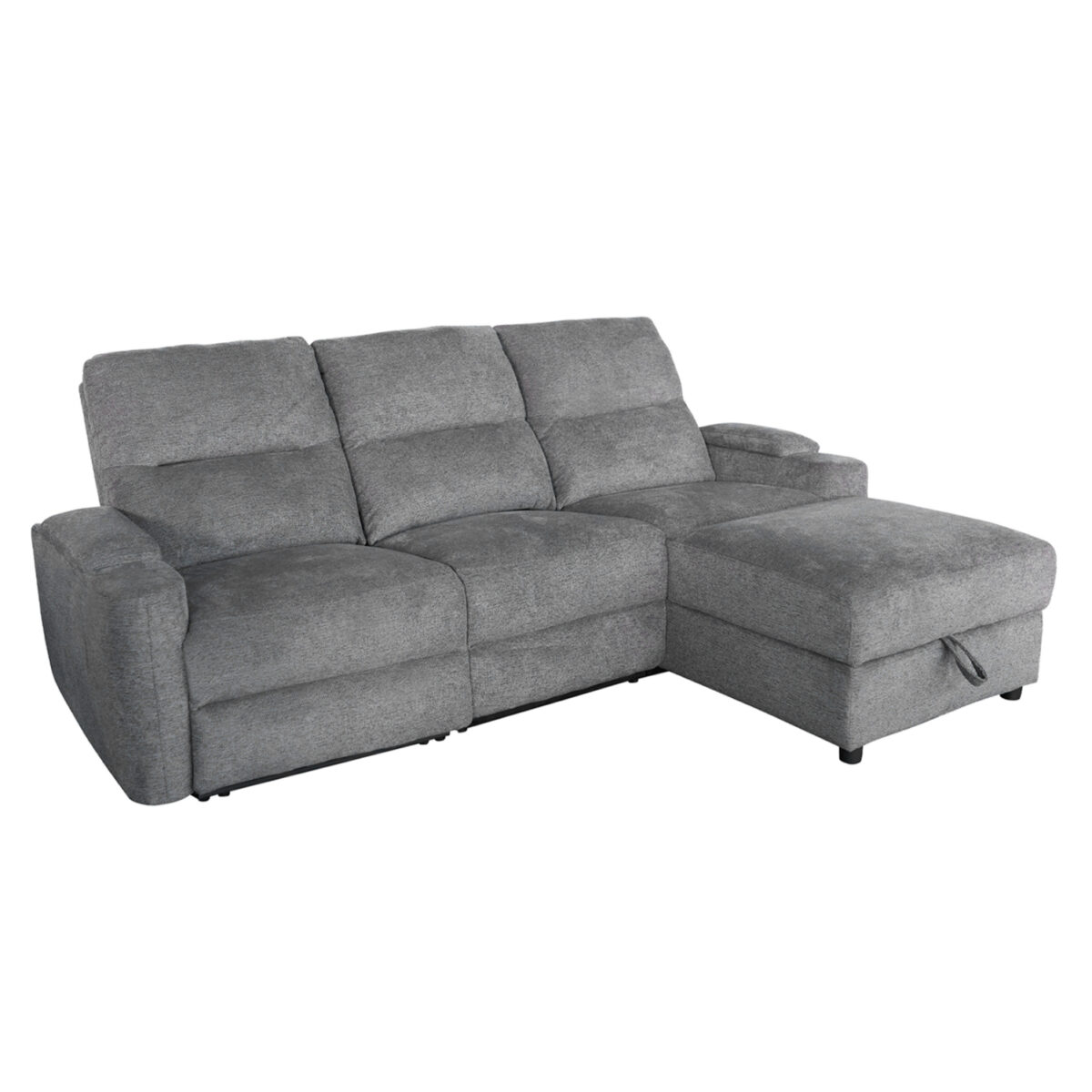 ΚΑΝΑΠΕΣ ΔΕΞΙΑ ΓΩΝΙΑ SYNTHIA HM3308.03R ΑΝΑΚΛΙΣΗ & ΑΠΟΘ.ΧΩΡΟΣ--ΓΚΡΙ 246x159x97Υεκ - Image 3