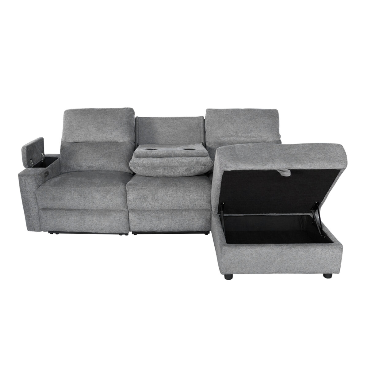 ΚΑΝΑΠΕΣ ΔΕΞΙΑ ΓΩΝΙΑ SYNTHIA HM3308.03R ΑΝΑΚΛΙΣΗ & ΑΠΟΘ.ΧΩΡΟΣ--ΓΚΡΙ 246x159x97Υεκ - Image 5