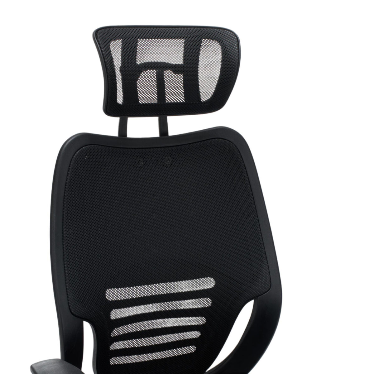 ΚΑΡΕΚΛΑ ΓΡΑΦΕΙΟΥ BRIEF HM1206.01 ΜΑΥΡΟ MESH--ΒΑΣΗ ΧΡΩΜΙΟΥ 63x64x122Υεκ. - Image 7