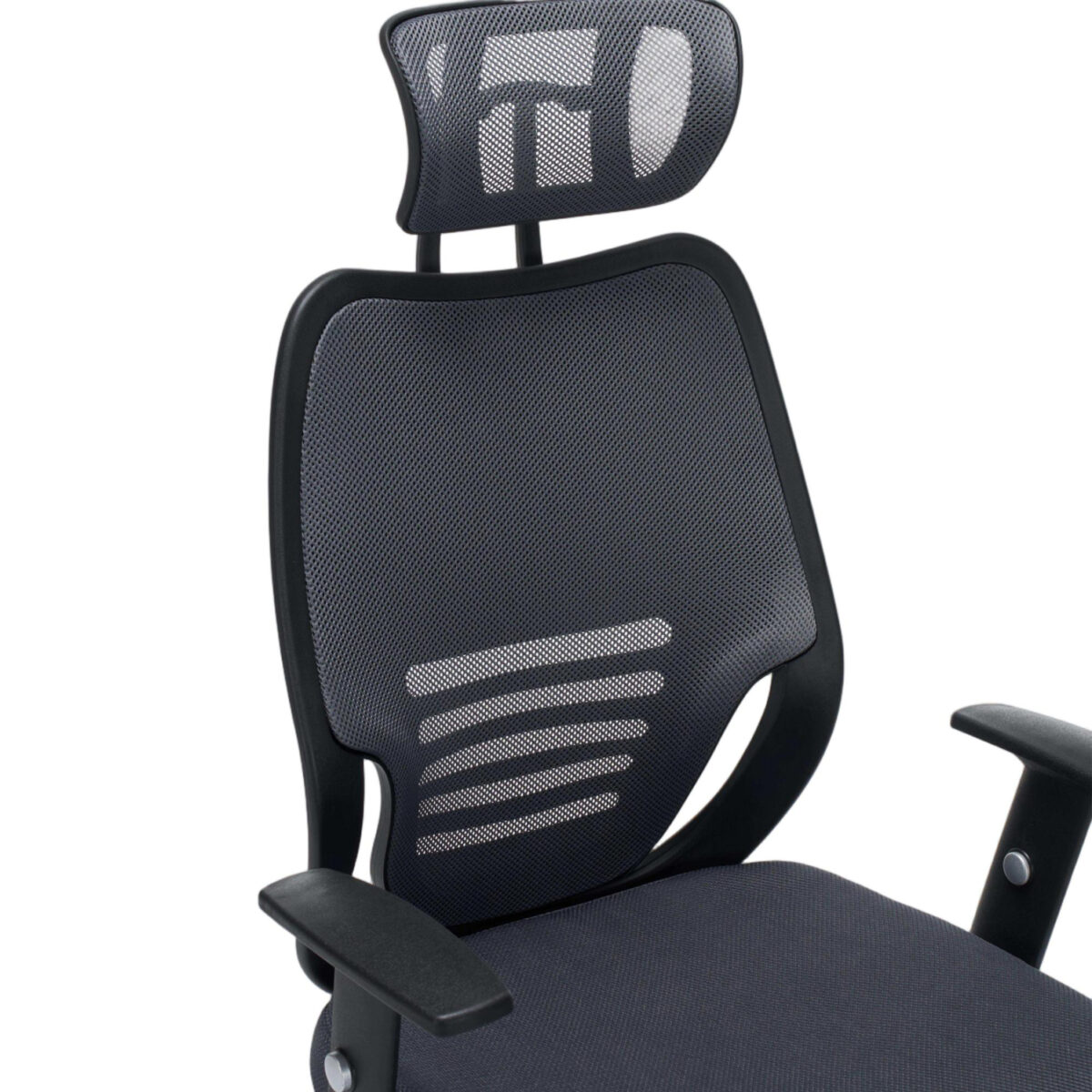 ΚΑΡΕΚΛΑ ΓΡΑΦΕΙΟΥ BRIEF HM1206.02 ΓΚΡΙ MESH--ΒΑΣΗ ΧΡΩΜΙΟΥ 63x64x122Υεκ. - Image 7