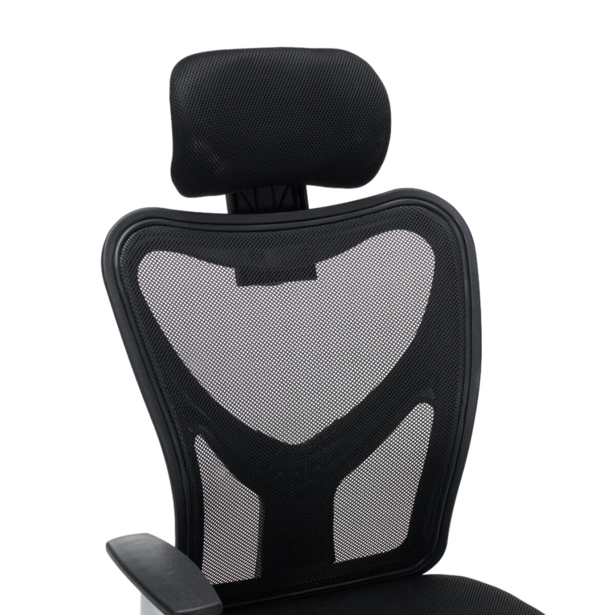 ΚΑΡΕΚΛΑ ΓΡΑΦΕΙΟΥ CUORE HM1207.01 ΜΑΥΡΟΣ ΣΚΕΛΕΤΟΣ-ΜΑΥΡΟ MESH 63x61x125Υεκ - Image 7