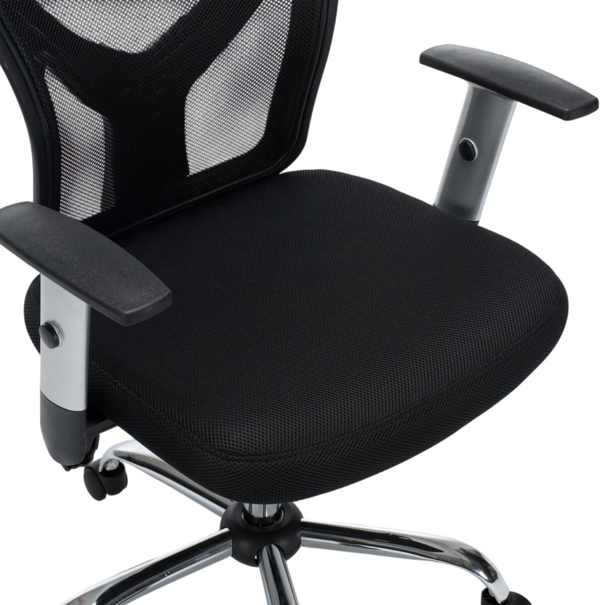 ΚΑΡΕΚΛΑ ΓΡΑΦΕΙΟΥ CUORE HM1207.01 ΜΑΥΡΟΣ ΣΚΕΛΕΤΟΣ-ΜΑΥΡΟ MESH 63x61x125Υεκ - Image 8