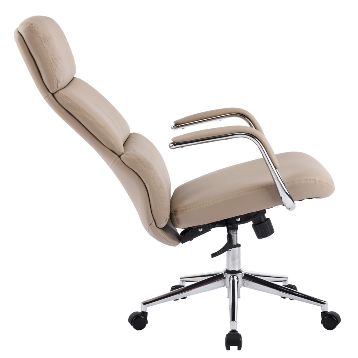 ΚΑΡΕΚΛΑ ΓΡΑΦΕΙΟΥ MEITE HM18353.02 ΜΠΕΖ PU ΔΕΡΜΑ--ΒΑΣΗ ΧΡΩΜΙΟΥ 66x71x127Υεκ - Image 8