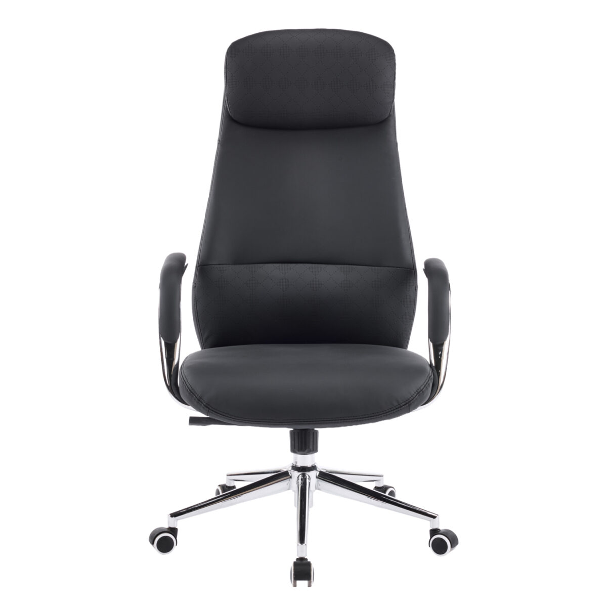 ΚΑΡΕΚΛΑ ΓΡΑΦΕΙΟΥ SONTY HM18354.01 ΜΑΥΡΟ PU ΔΕΡΜΑ--ΒΑΣΗ ΧΡΩΜΙΟΥ 64x68x125Υεκ - Image 3