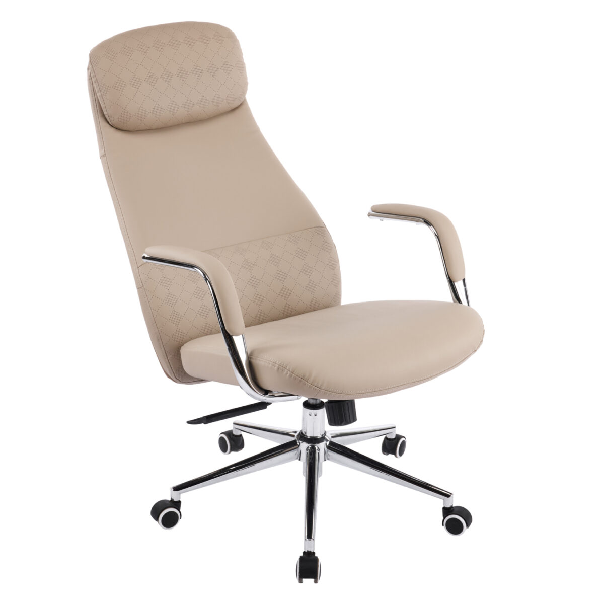 ΚΑΡΕΚΛΑ ΓΡΑΦΕΙΟΥ SONTY HM18354.02 ΜΠΕΖ PU ΔΕΡΜΑ--ΒΑΣΗ ΧΡΩΜΙΟΥ 64x68x125Υεκ - Image 7