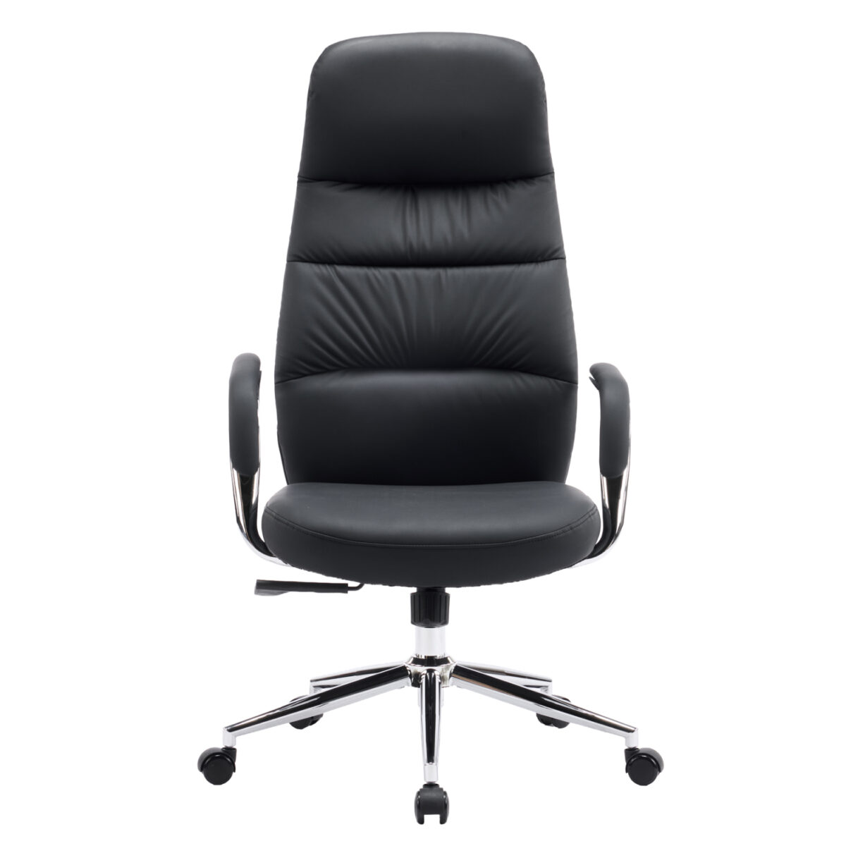 ΚΑΡΕΚΛΑ ΓΡΑΦΕΙΟΥ TEETER HM18355.01 ΜΑΥΡΟ PU ΔΕΡΜΑ--ΒΑΣΗ ΧΡΩΜΙΟΥ 67x66x121Υεκ - Image 3