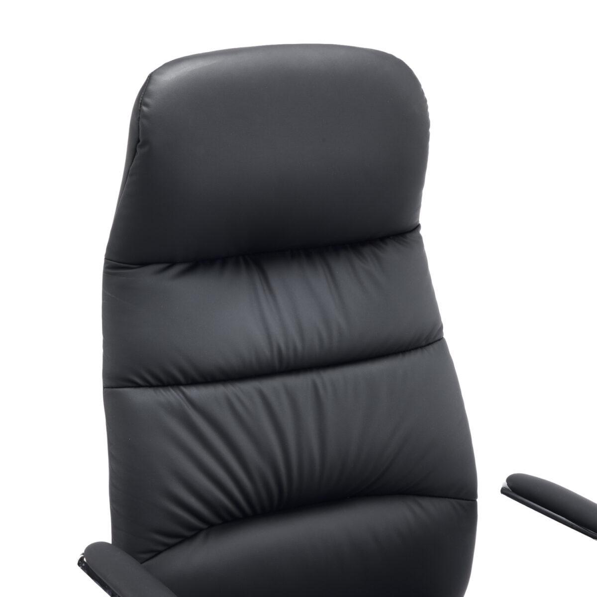 ΚΑΡΕΚΛΑ ΓΡΑΦΕΙΟΥ TEETER HM18355.01 ΜΑΥΡΟ PU ΔΕΡΜΑ--ΒΑΣΗ ΧΡΩΜΙΟΥ 67x66x121Υεκ - Image 8