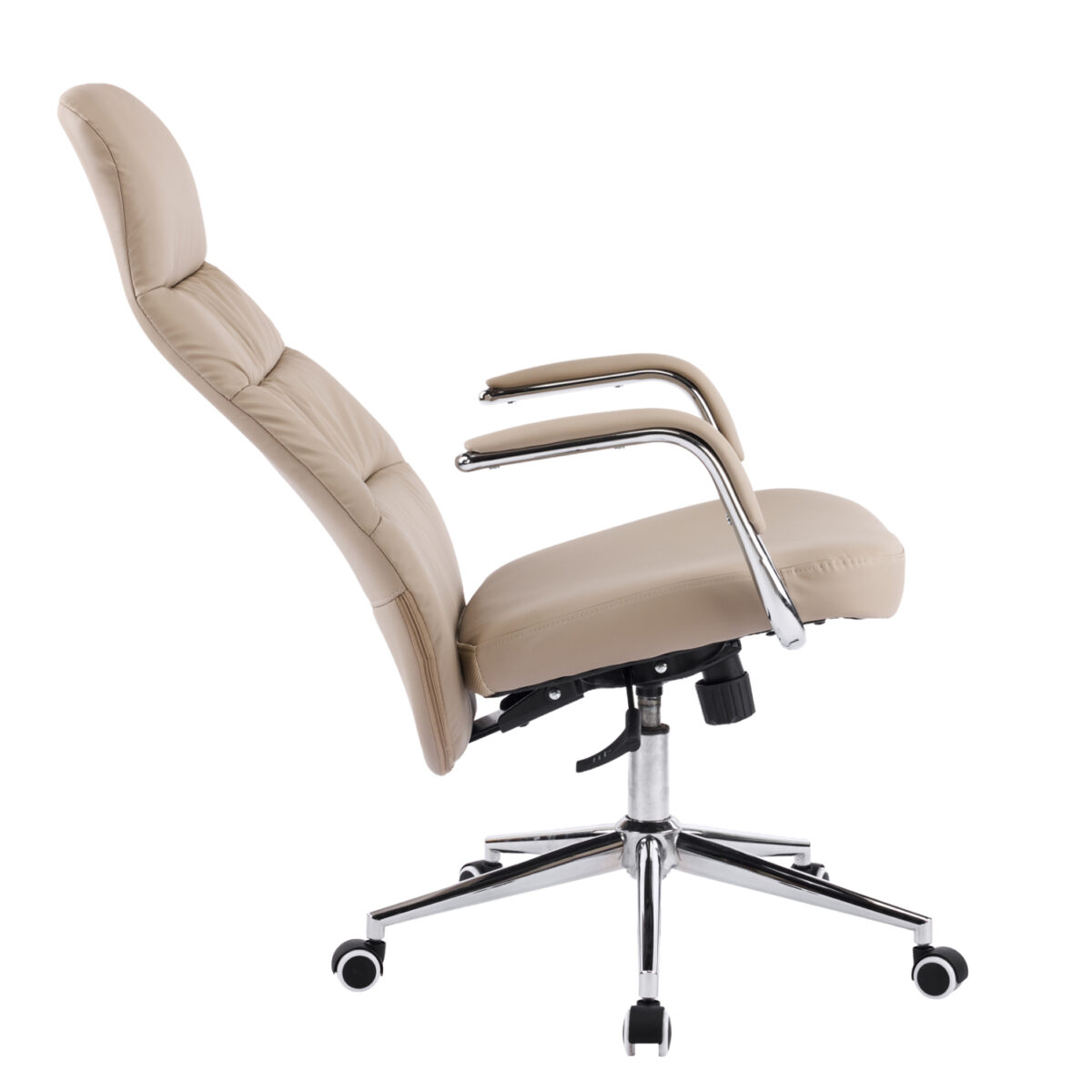 ΚΑΡΕΚΛΑ ΓΡΑΦΕΙΟΥ TEETER HM18355.02 ΜΠΕΖ PU ΔΕΡΜΑ--ΒΑΣΗ ΧΡΩΜΙΟΥ 67x66x121Υεκ - Image 8