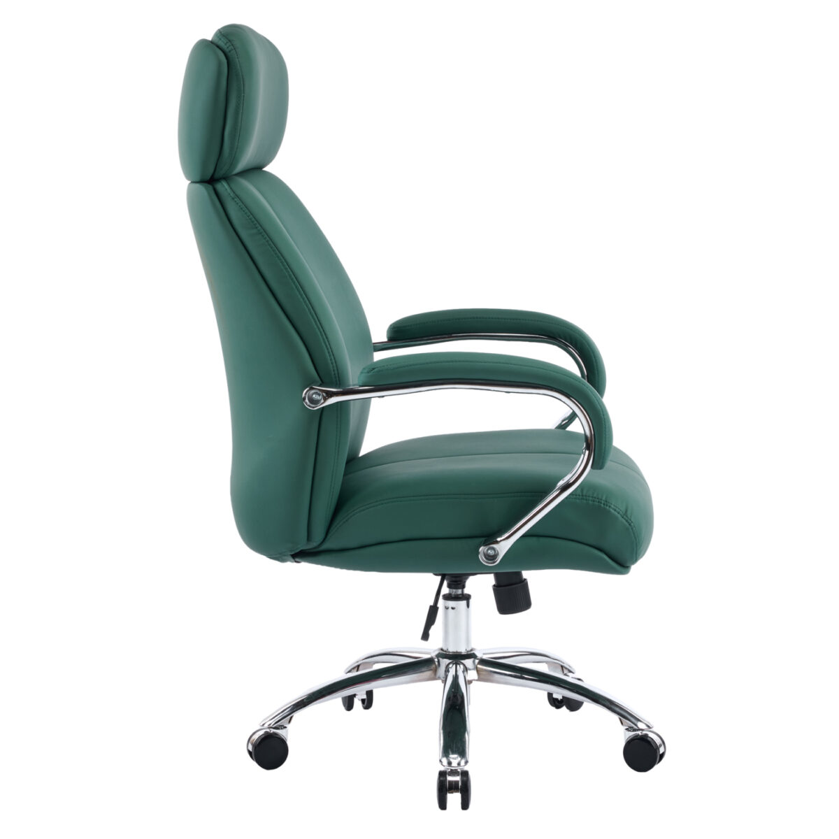 ΚΑΡΕΚΛΑ ΓΡΑΦΕΙΟΥ TOREN HM18357.07 ΠΡΑΣΙΝΟ PU ΔΕΡΜΑ--ΒΑΣΗ ΧΡΩΜΙΟΥ 66x74x128Υεκ - Image 4