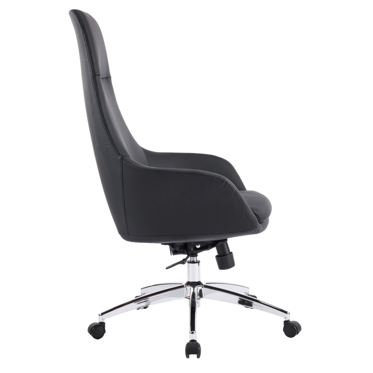 ΚΑΡΕΚΛΑ ΓΡΑΦΕΙΟΥ BEKKER HM18359.01 ΜΑΥΡΟ PU ΔΕΡΜΑ--ΒΑΣΗ ΧΡΩΜΙΟΥ 67x67x126Υεκ - Image 4