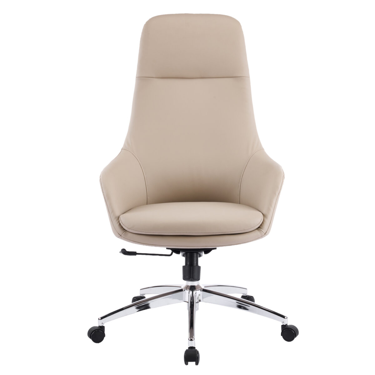 ΚΑΡΕΚΛΑ ΓΡΑΦΕΙΟΥ BEKKER HM18359.02 ΜΠΕΖ PU ΔΕΡΜΑ--ΒΑΣΗ ΧΡΩΜΙΟΥ 67x67x126Υεκ - Image 3