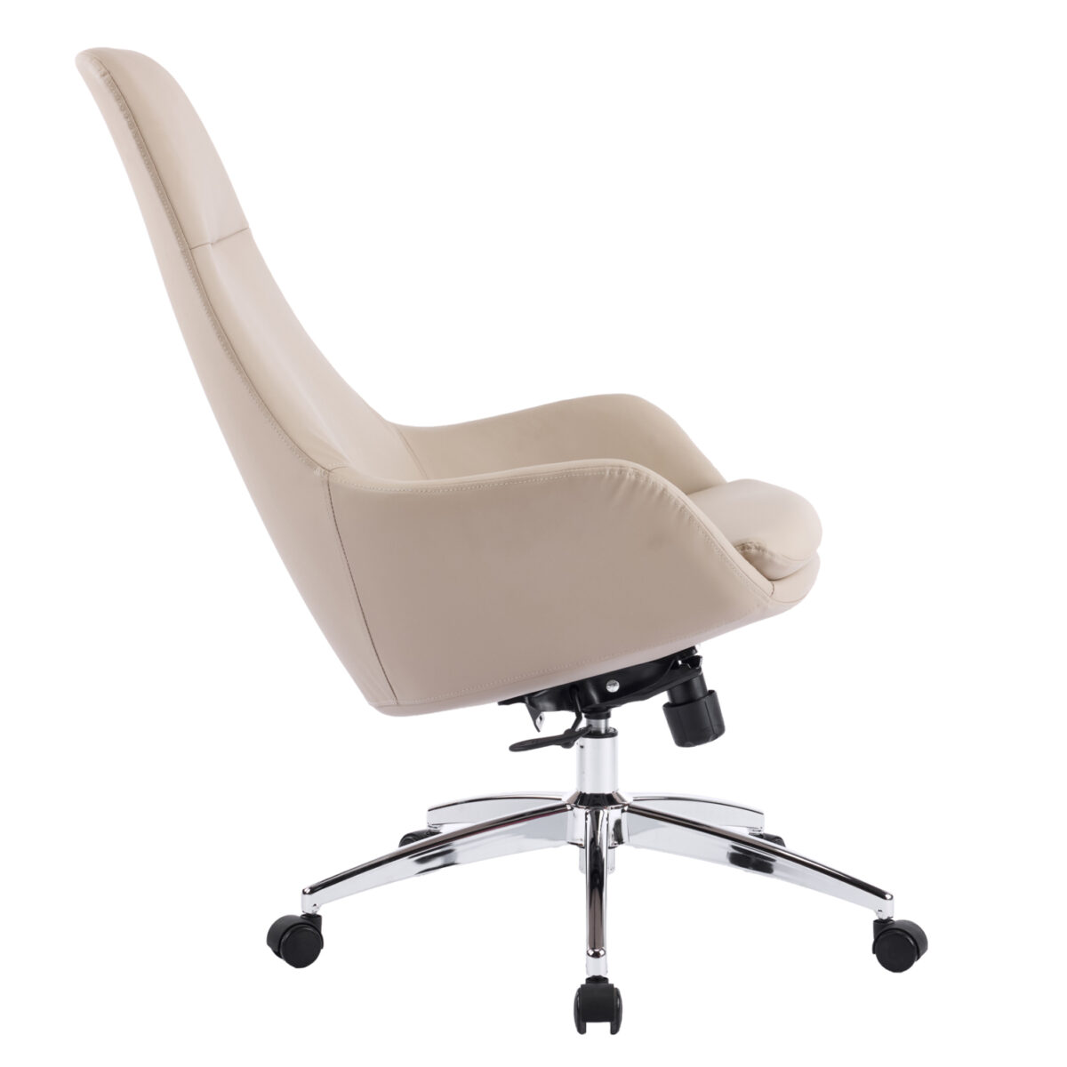 ΚΑΡΕΚΛΑ ΓΡΑΦΕΙΟΥ BEKKER HM18359.02 ΜΠΕΖ PU ΔΕΡΜΑ--ΒΑΣΗ ΧΡΩΜΙΟΥ 67x67x126Υεκ - Image 8