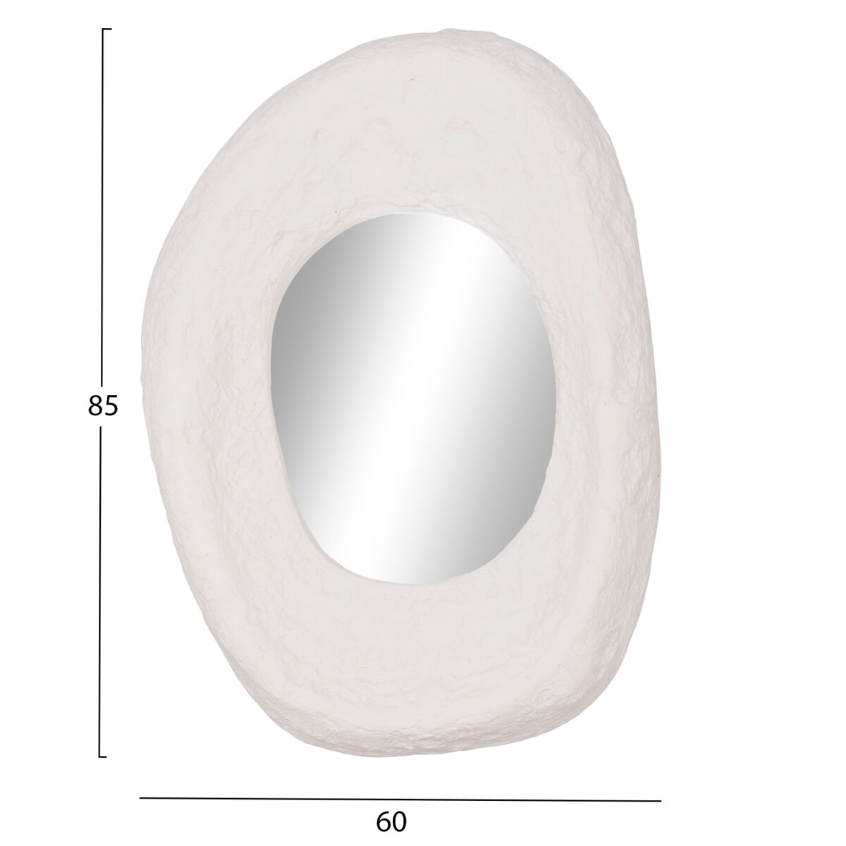 ΚΑΘΡΕΠΤΗΣ ΤΟΙΧΟΥ RIFFE HM4695.02 FIBER CEMENT ΛΕΥΚΟ 60x13x85Υεκ. - Image 2