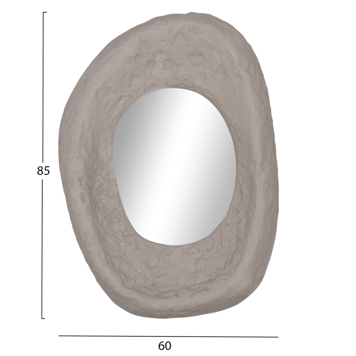 ΚΑΘΡΕΠΤΗΣ ΤΟΙΧΟΥ RIFFE HM4695.03 FIBER CEMENT ΓΚΡΙ 60x13x85Υεκ. - Image 2