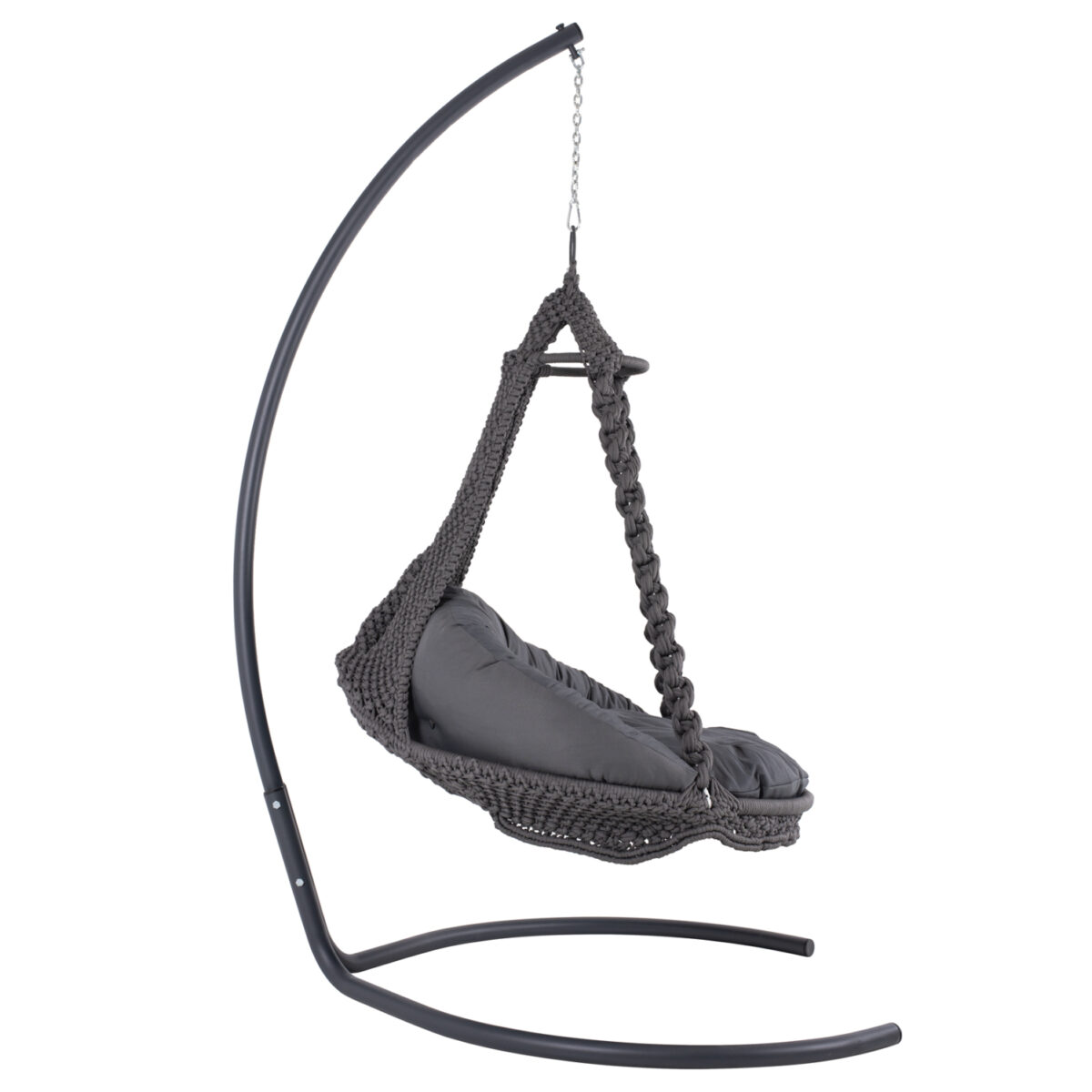 ΚΡΕΜΑΣΤΗ ΦΩΛΙΑ AUGUST ΜΑΚΡΑΜΕ-ΜΕΤΑΛΛΟ ΑΝΘΡΑΚΙ HM5922.10 123x113x145Υεκ. - Image 3