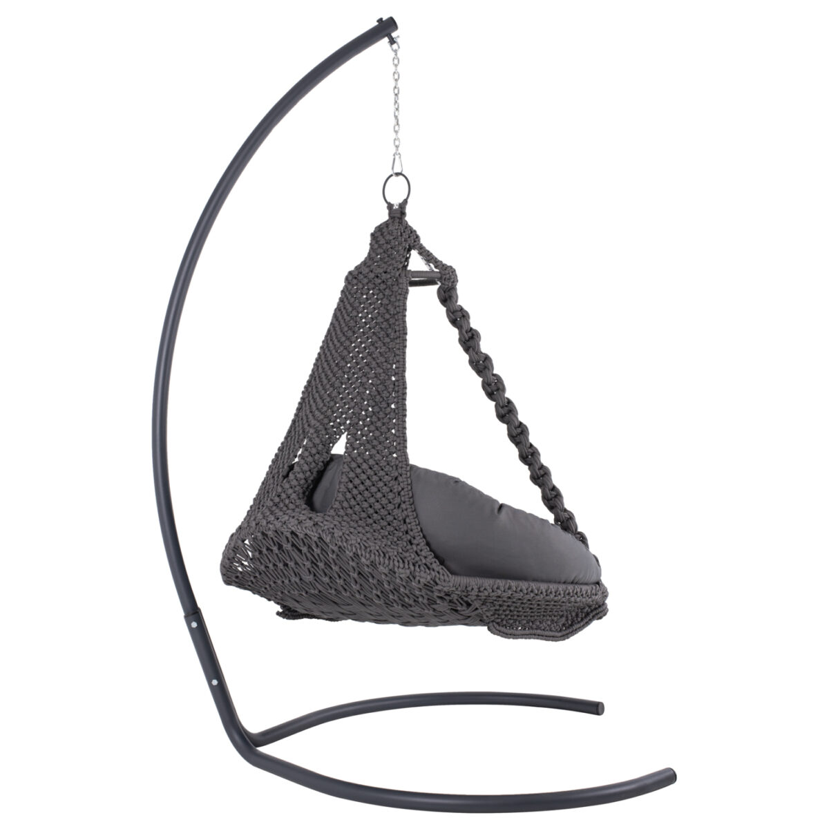 ΚΡΕΜΑΣΤΗ ΦΩΛΙΑ AUGUST ΜΑΚΡΑΜΕ-ΜΕΤΑΛΛΟ ΑΝΘΡΑΚΙ HM5922.10 123x113x145Υεκ. - Image 4