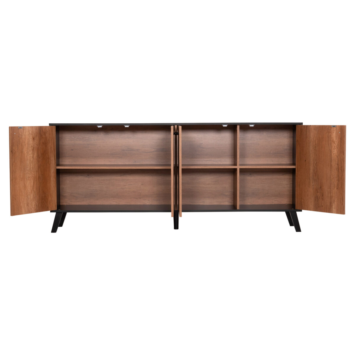 ΜΠΟΥΦΕΣ ΜΕΛΑΜΙΝΗΣ KRUDEN HM9446.11 ΜΑΥΡΟ-ΦΥΣΙΚΟ 180x40x78.6Υεκ. - Image 7