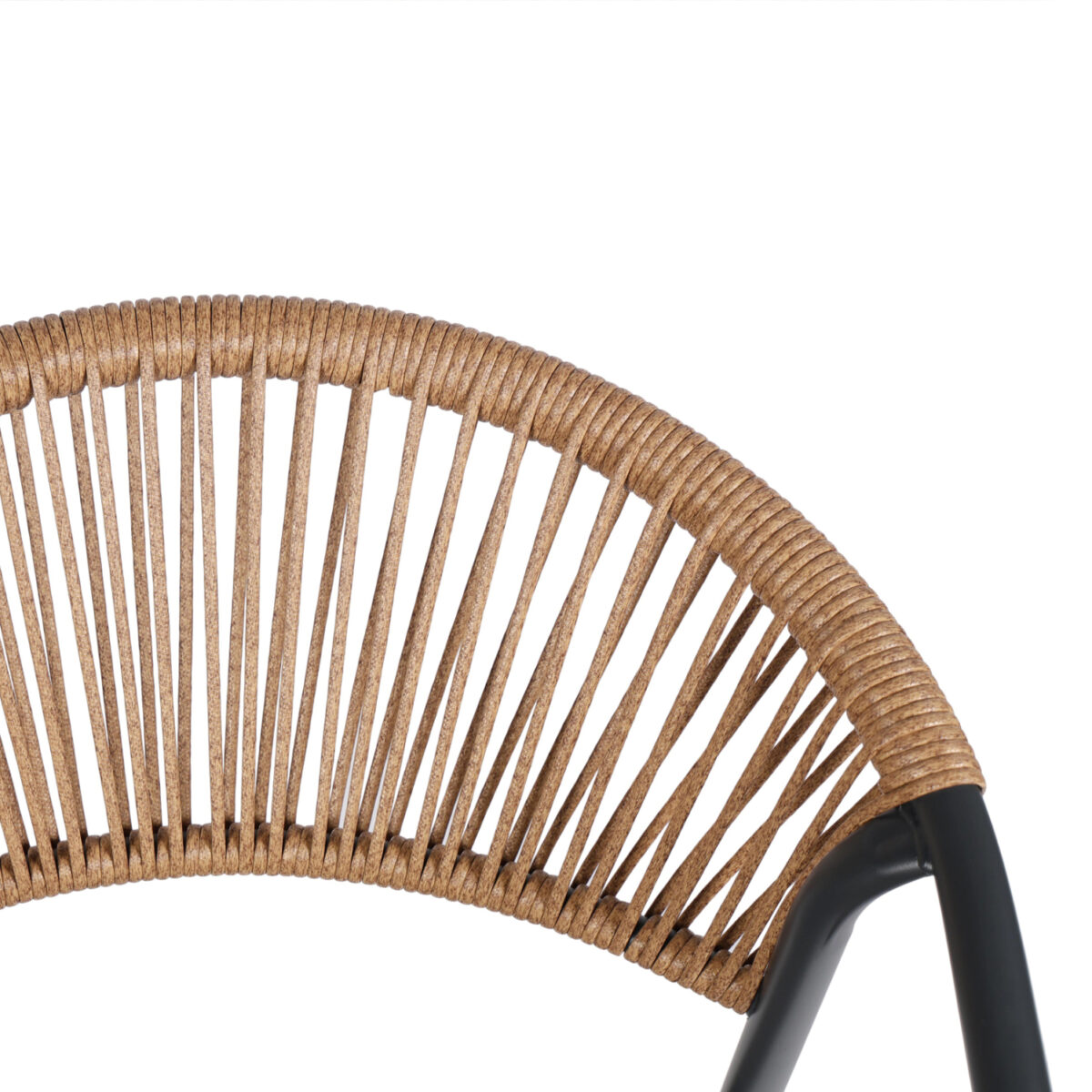 ΠΟΛΥΘΡΟΝΑ HOMAN HM6430.01 ΓΚΡΙ ΜΕΤΑΛΛΟ & TEXTILENE--ΜΠΕΖ P.E.RATTAN 53,5x62x75Υεκ - Image 6