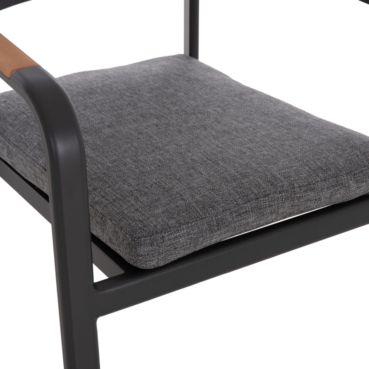 ΠΟΛΥΘΡΟΝΑ ΤΡΑΠΕΖΑΡΙΑΣ ELARA HM6414.01 ΓΚΡΙ ΑΛΟΥΜΙΝΙΟ-OLEFIN--ΞΥΛΟ TEAK 56x62x78Υεκ. - Image 8