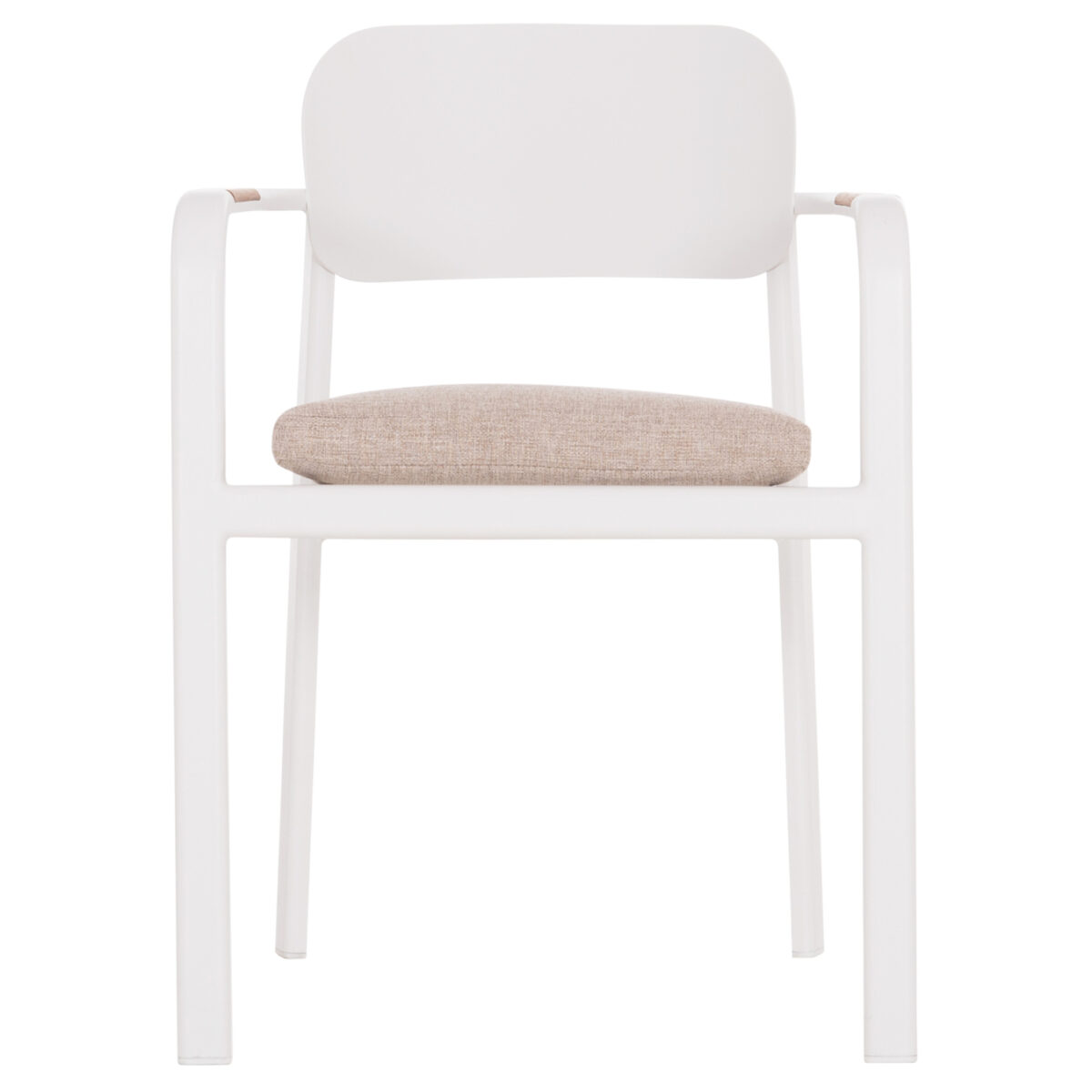 ΠΟΛΥΘΡΟΝΑ ΤΡΑΠΕΖΑΡΙΑΣ ELARA HM6414.02 ΛΕΥΚΟ ΑΛΟΥΜΙΝΙΟ-ΜΠΕΖ OLEFIN--TEAK 56x62x78Υεκ - Image 3