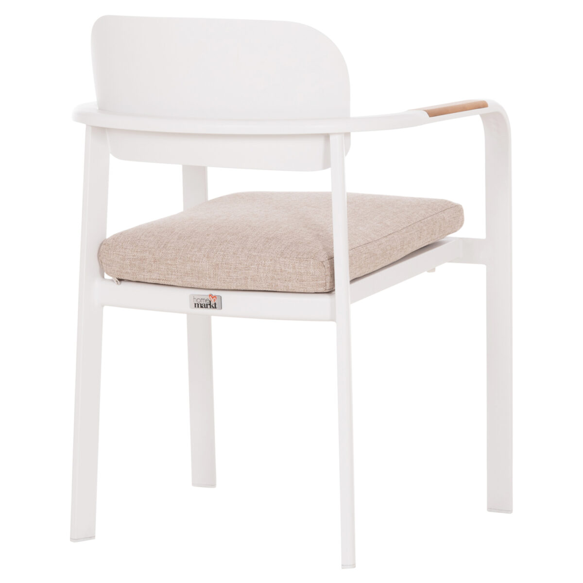 ΠΟΛΥΘΡΟΝΑ ΤΡΑΠΕΖΑΡΙΑΣ ELARA HM6414.02 ΛΕΥΚΟ ΑΛΟΥΜΙΝΙΟ-ΜΠΕΖ OLEFIN--TEAK 56x62x78Υεκ - Image 5