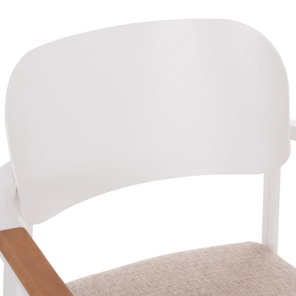 ΠΟΛΥΘΡΟΝΑ ΤΡΑΠΕΖΑΡΙΑΣ ELARA HM6414.02 ΛΕΥΚΟ ΑΛΟΥΜΙΝΙΟ-ΜΠΕΖ OLEFIN--TEAK 56x62x78Υεκ - Image 7