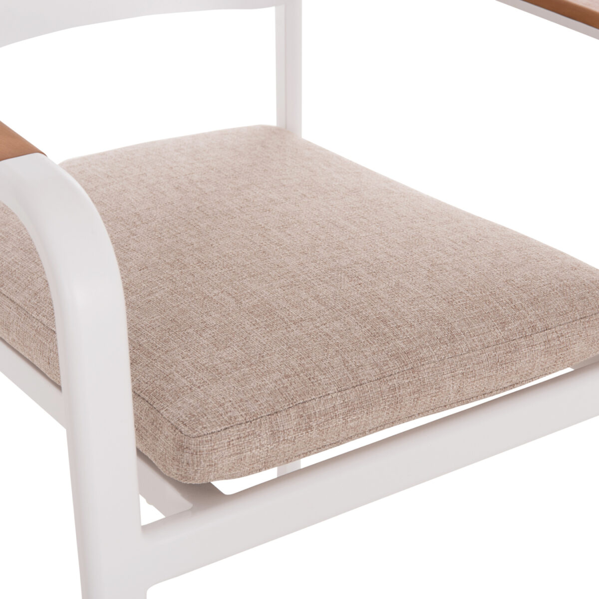 ΠΟΛΥΘΡΟΝΑ ΤΡΑΠΕΖΑΡΙΑΣ ELARA HM6414.02 ΛΕΥΚΟ ΑΛΟΥΜΙΝΙΟ-ΜΠΕΖ OLEFIN--TEAK 56x62x78Υεκ - Image 8