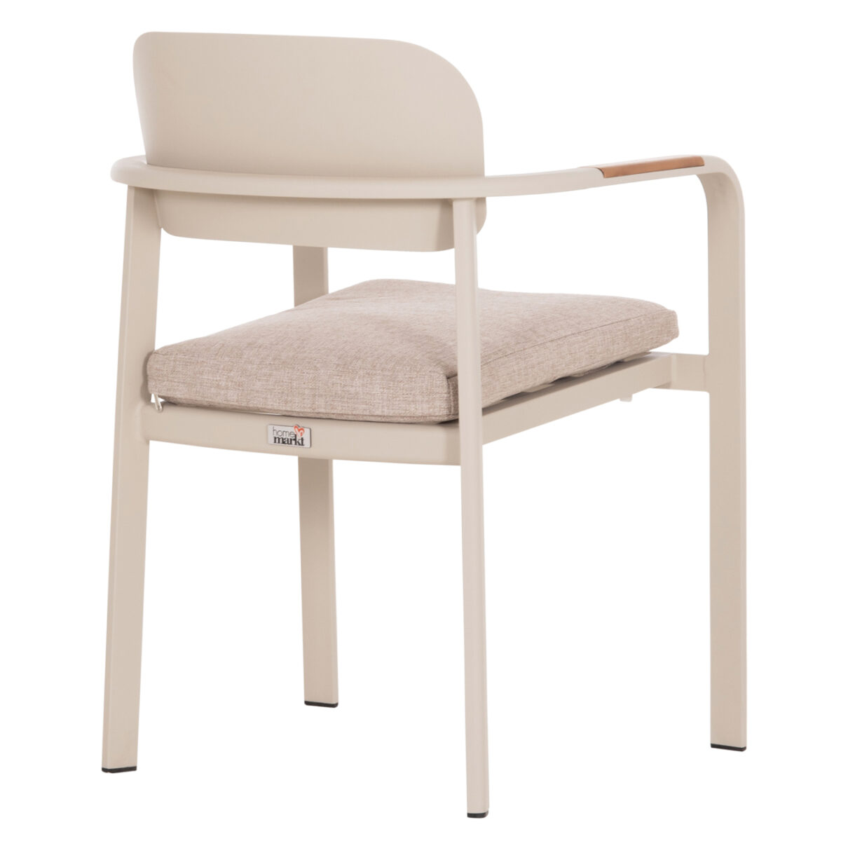 ΠΟΛΥΘΡΟΝΑ ΤΡΑΠΕΖΑΡΙΑΣ ELARA HM6414.05 ΜΠΕΖ ΑΛΟΥΜΙΝΙΟ-OLEFIN--ΞΥΛΟ TEAK 56x62x78Υεκ. - Image 5