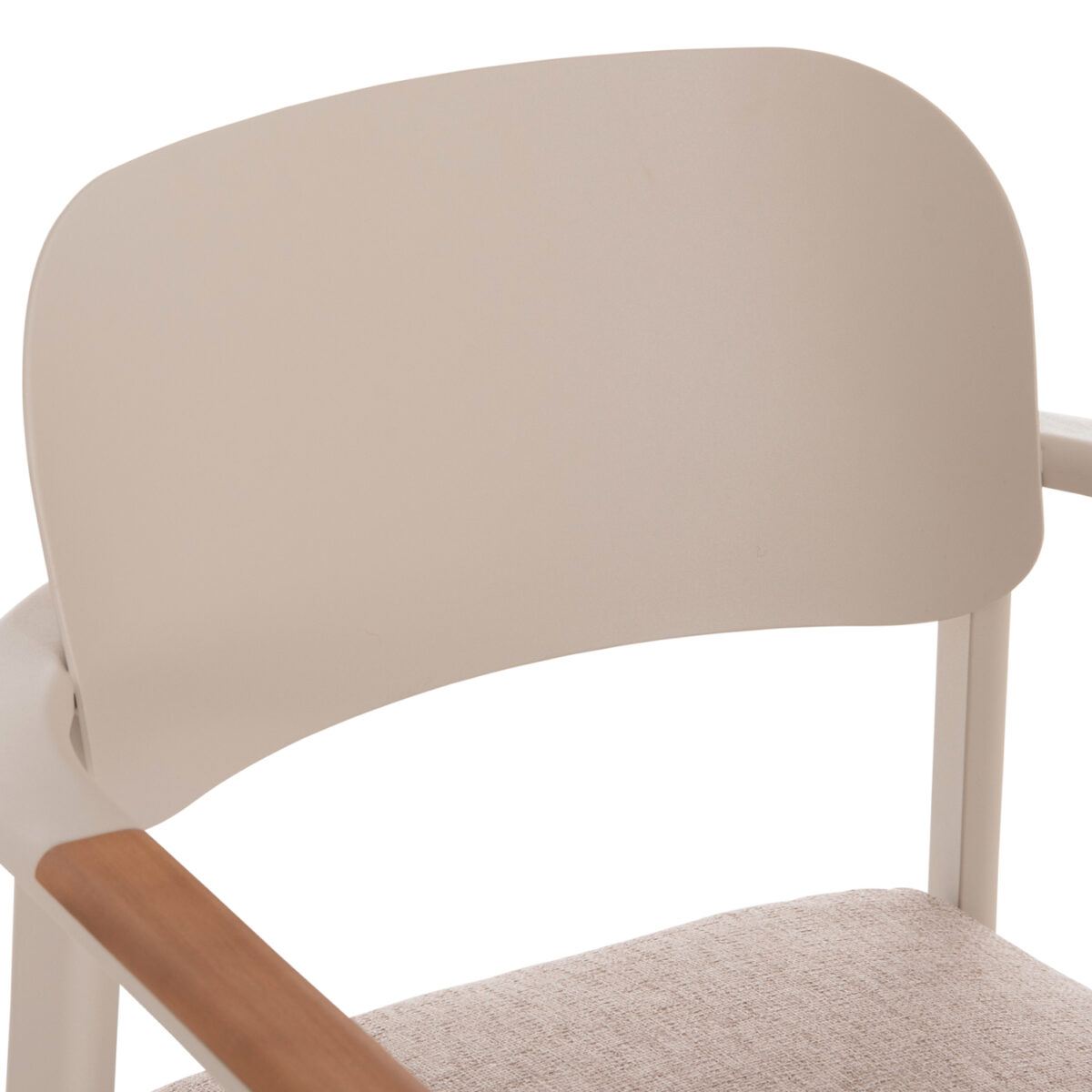 ΠΟΛΥΘΡΟΝΑ ΤΡΑΠΕΖΑΡΙΑΣ ELARA HM6414.05 ΜΠΕΖ ΑΛΟΥΜΙΝΙΟ-OLEFIN--ΞΥΛΟ TEAK 56x62x78Υεκ. - Image 7