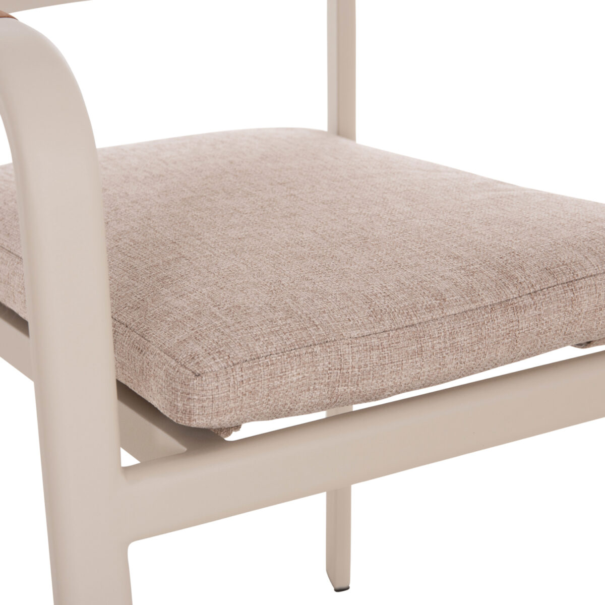 ΠΟΛΥΘΡΟΝΑ ΤΡΑΠΕΖΑΡΙΑΣ ELARA HM6414.05 ΜΠΕΖ ΑΛΟΥΜΙΝΙΟ-OLEFIN--ΞΥΛΟ TEAK 56x62x78Υεκ. - Image 8