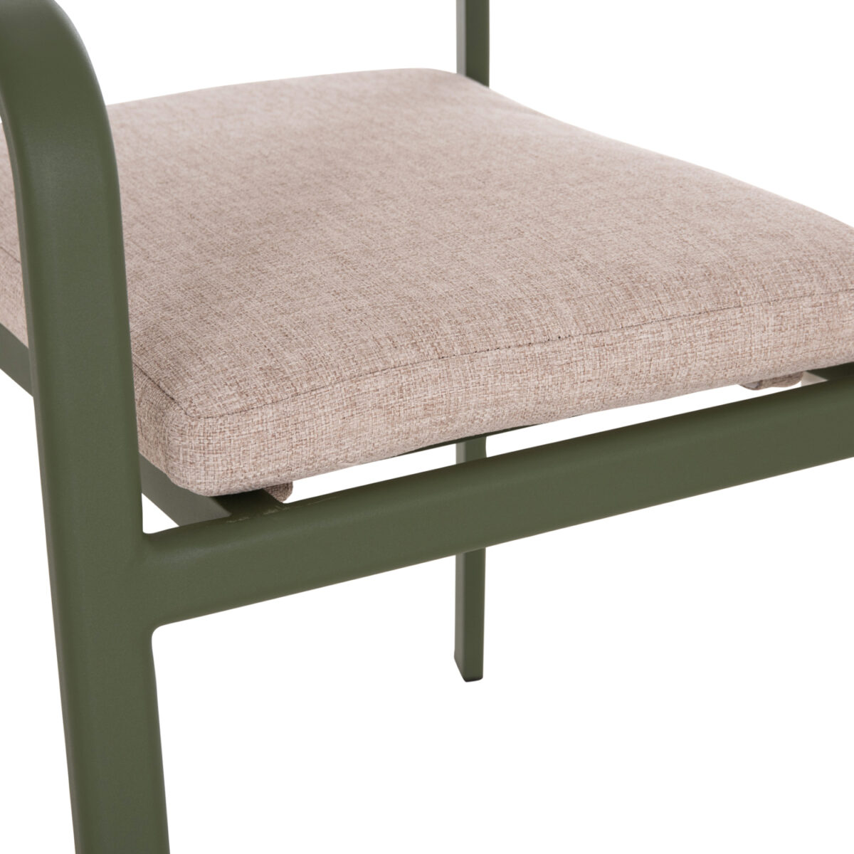 ΠΟΛΥΘΡΟΝΑ ΤΡΑΠΕΖΑΡΙΑΣ ELARA HM6414.06 ΠΡΑΣΙΝΟ ΑΛΟΥΜΙΝΙΟ-ΜΠΕΖ OLEFIN--TEAK 56x62x78Υεκ - Image 8