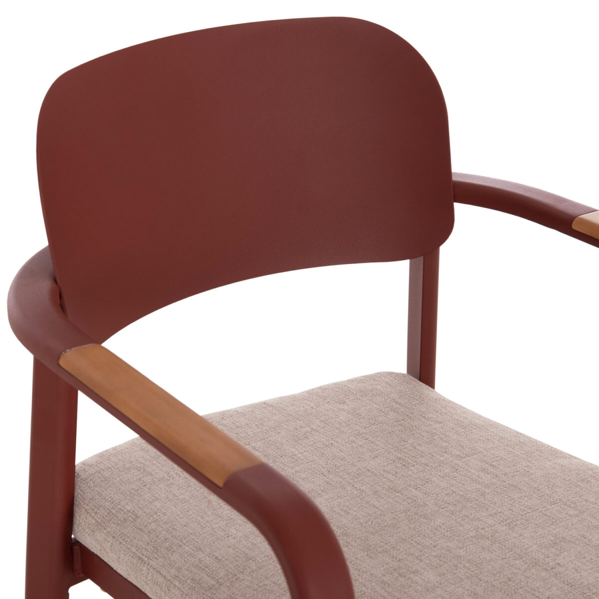 ΠΟΛΥΘΡΟΝΑ ΤΡΑΠΕΖΑΡΙΑΣ ELARA HM6414.07 ΚΕΡΑΜΙΔΙ ΑΛΟΥΜΙΝΙΟ-ΜΠΕΖ OLEFIN--TEAK 56x62x78Υεκ - Image 7