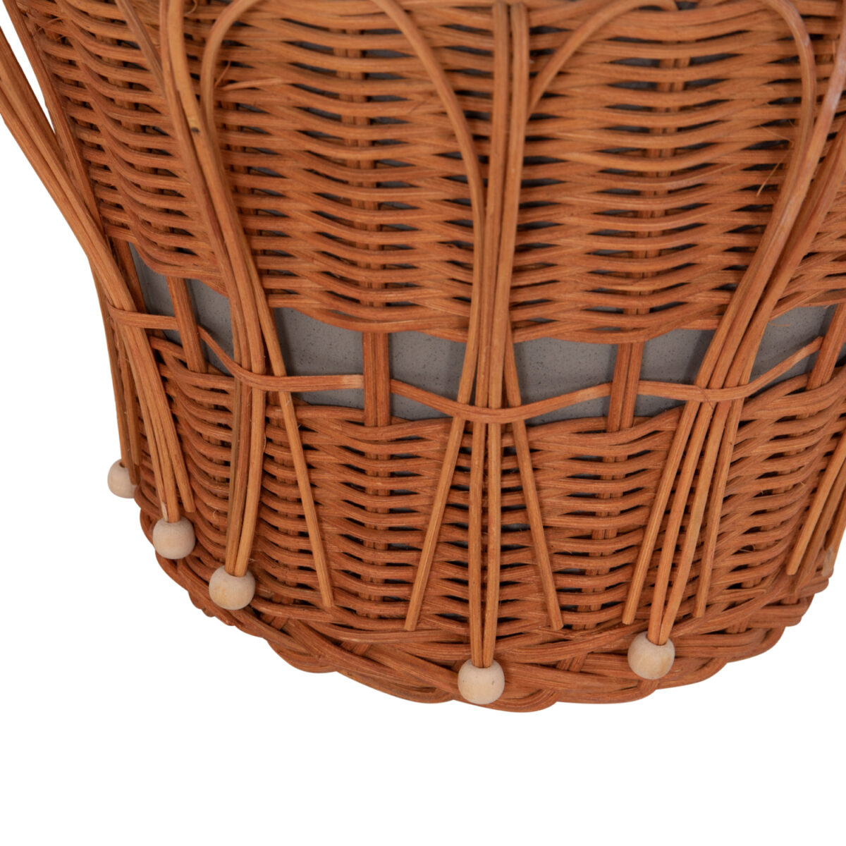 ΤΡΑΠΕΖΙ ΒΟΗΘΗΤΙΚΟ PERRAL HM18164.03S FIBER CEMENT ΓΚΡΙ-ΦΥΣΙΚΟ RATTAN--Φ42x36Υεκ - Image 8