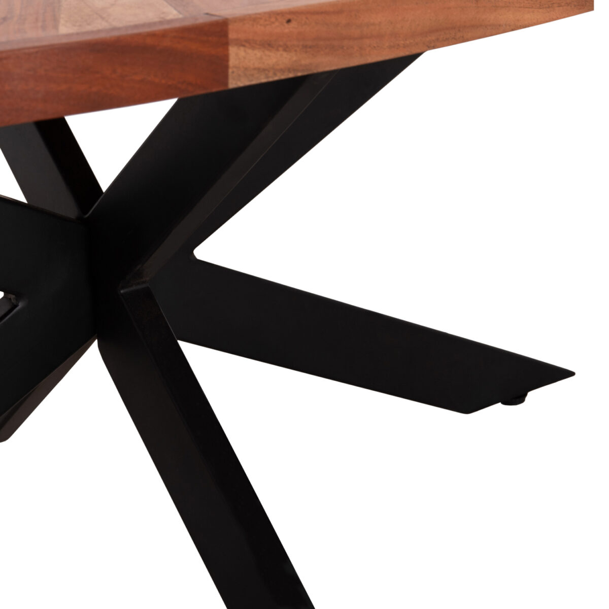 ΤΡΑΠΕΖΙ ΣΑΛΟΝΙΟΥ ΟΒΑΛ MONTANA SUPERIOR HM9906 ΞΥΛΟ ΑΚΑΚΙΑΣ-ΜΕΤΑΛΛΟ 120x61x45Υεκ. - Image 9