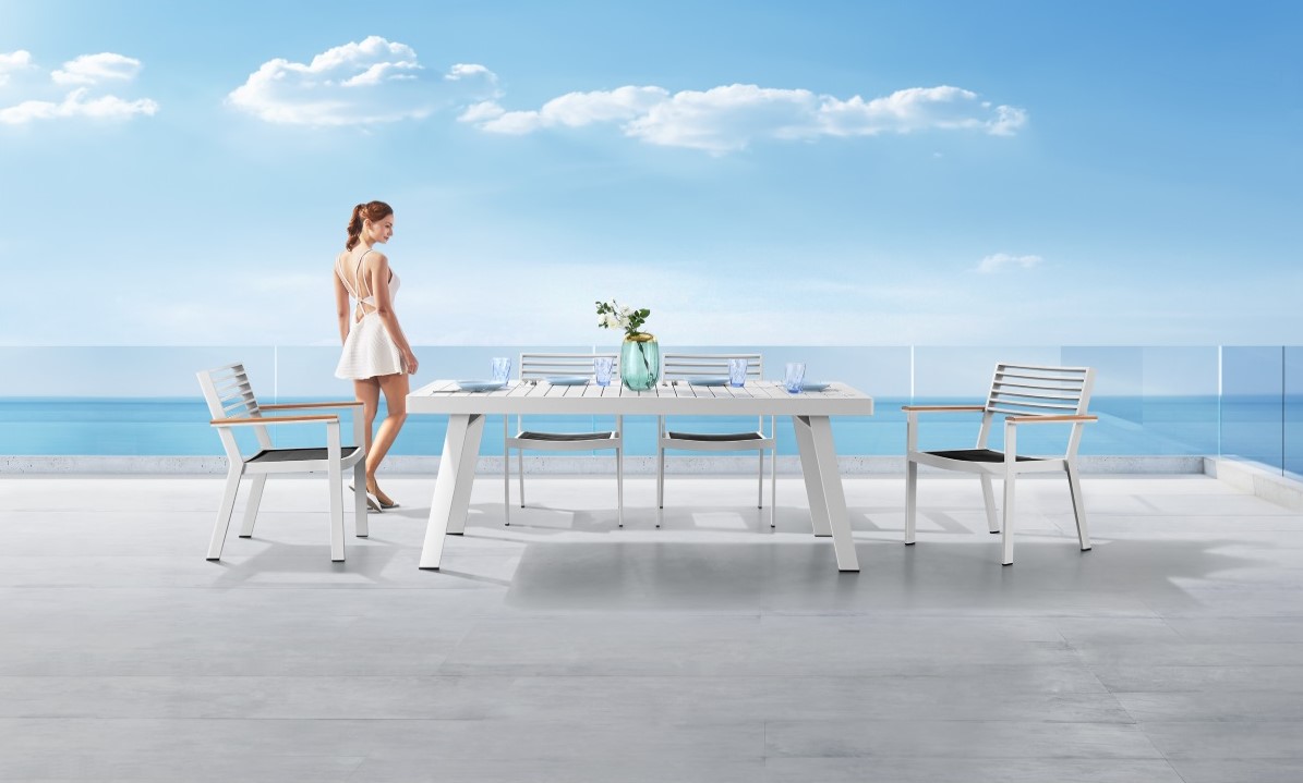 York/D7 Dining Set White (2017440)