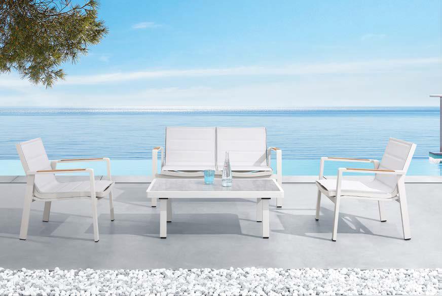 Nofi 2.0-2 Lounge Set white-grey (3801150)