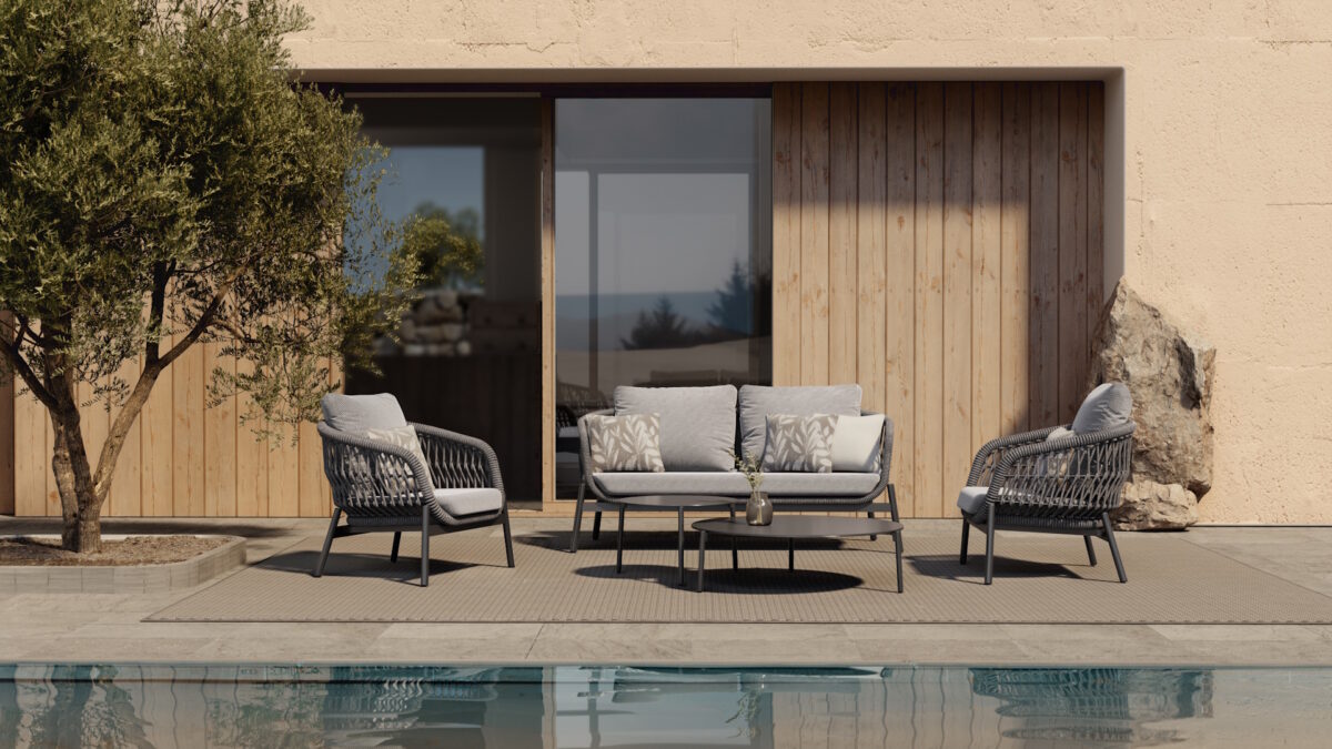 Bari-Anthracite Lounge Set - Image 1