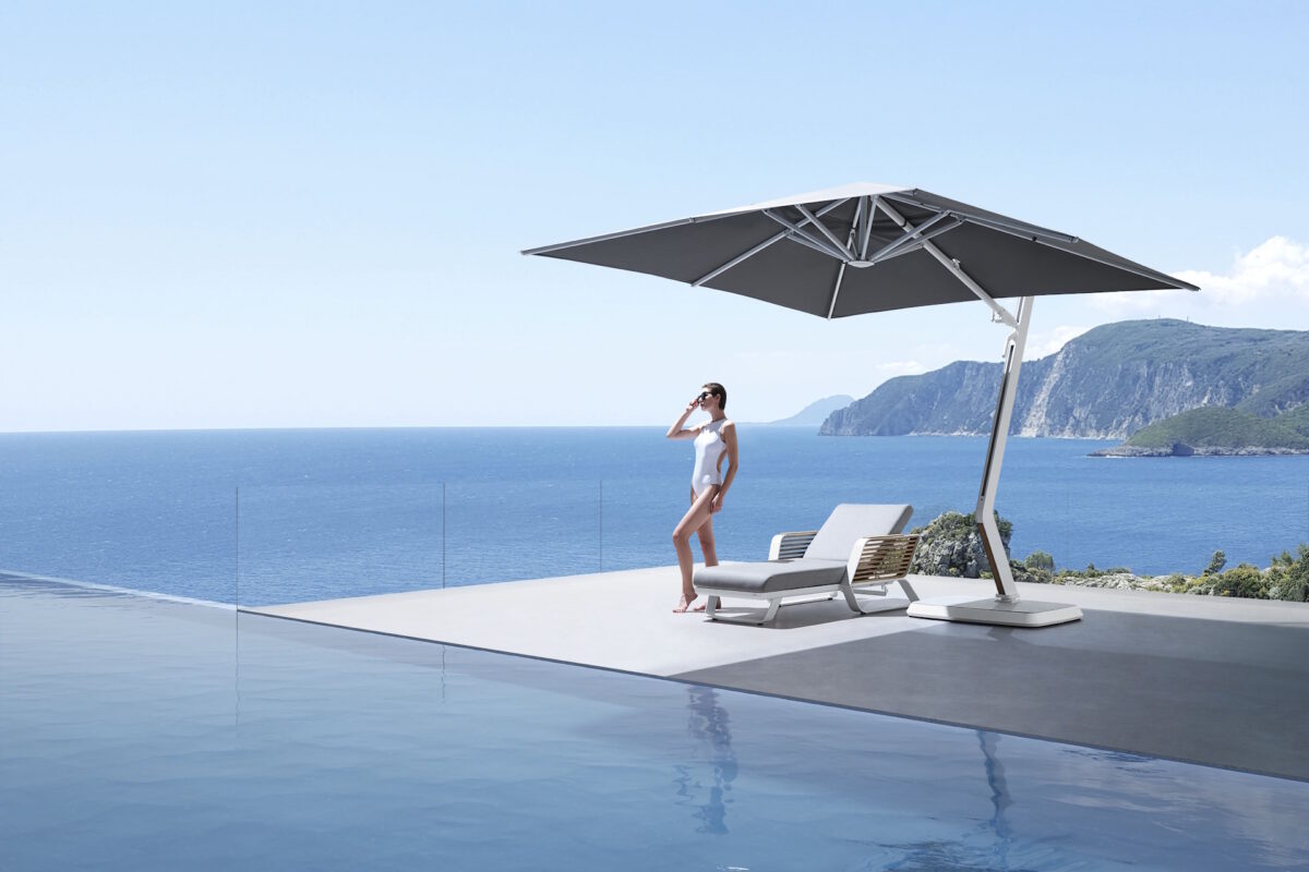 Wing/C-3x3m DELUXE Corner Umbrella (90020001) - Image 1