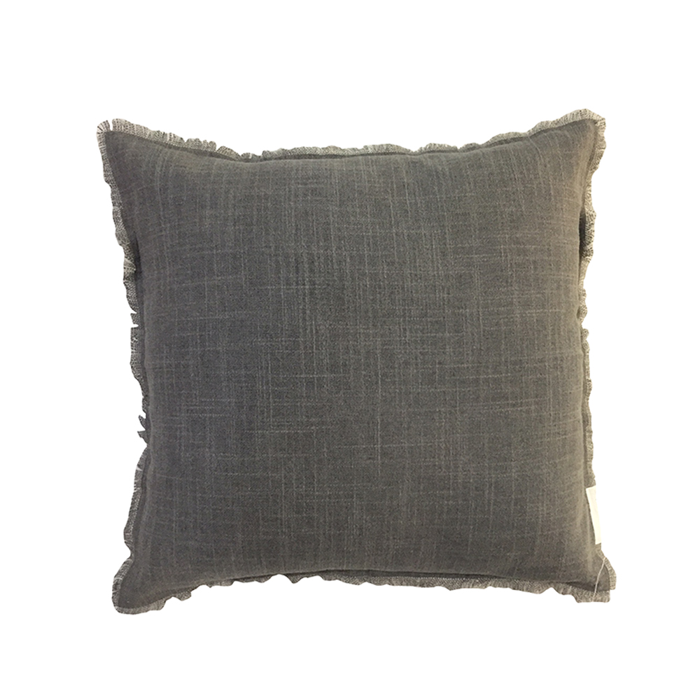 LIBELL 1 ΔΙΑΚΟΣΜΗΤΙΚΟ ΜΑΞΙΛΑΡΙ 45x45cm ΥΦΑΣΜΑ ΓΚΡΙ