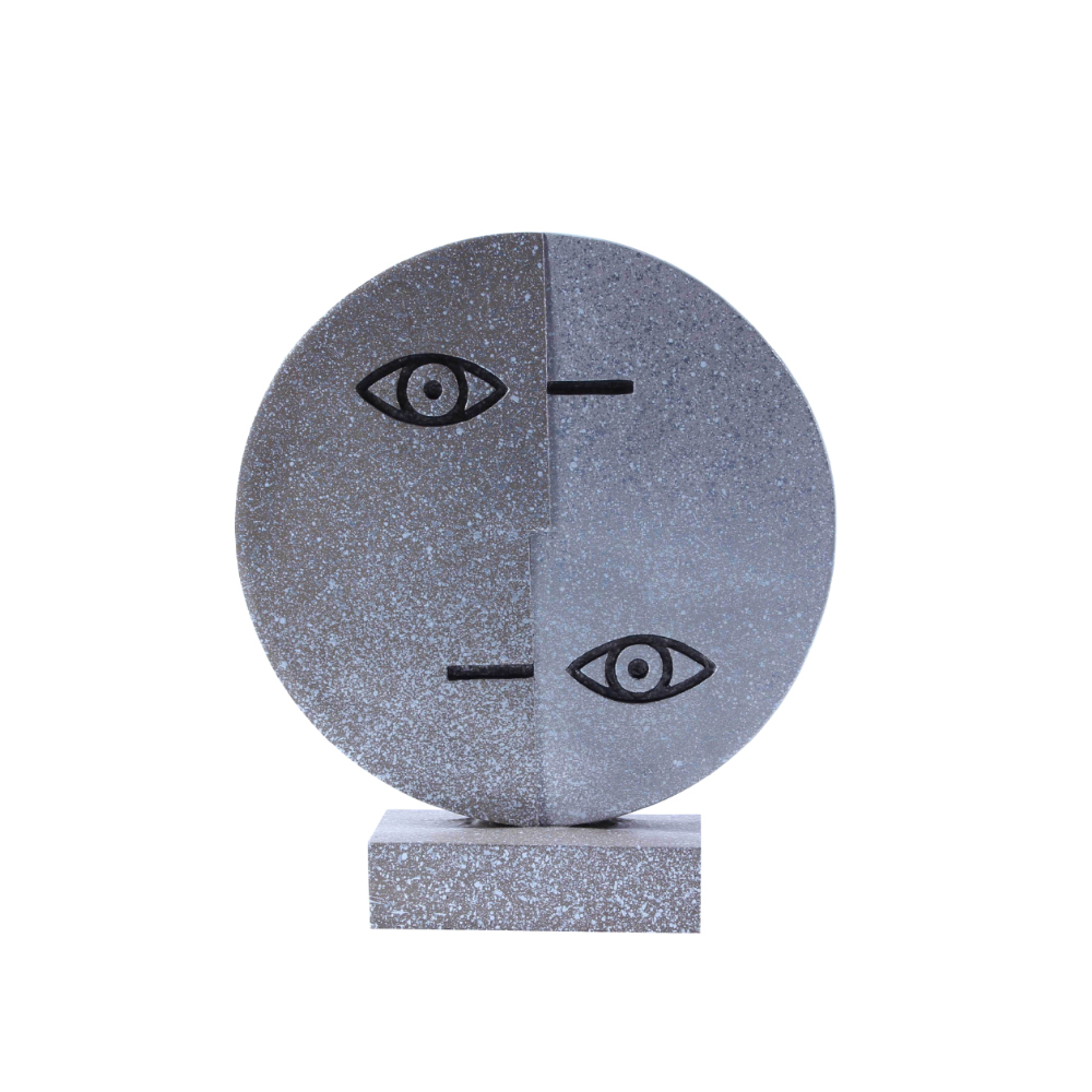 CONTRASTO ΔΙΑΚΟΣΜΗΤΙΚΟ TOTEM 25x8x29cm POLYRESIN ΓΚΡΙ