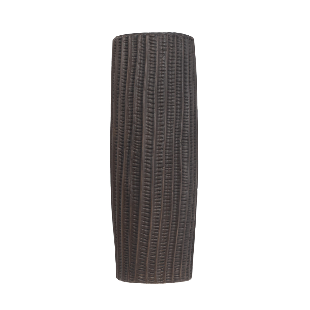 RIGE ΒΑΖΟ 12x12x36cm ΚΕΡΑΜΙΚΟ ΑΝΘΡΑΚΙ ΜΑΤ