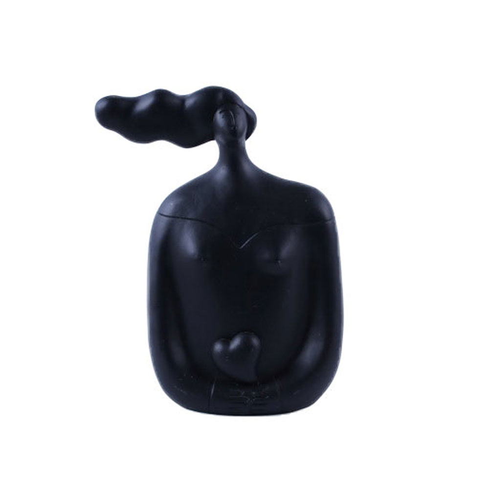 CHEVEU BLACK 2 ΔΙΑΚΟΣΜΗΤΙΚΗ ΦΙΓΟΥΡΑ 17x8x21cm POLYRESIN ΜΑΥΡΟ